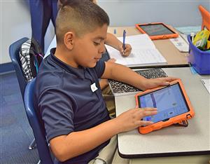 boy on ipad