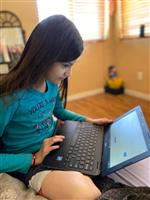 Student learning from home