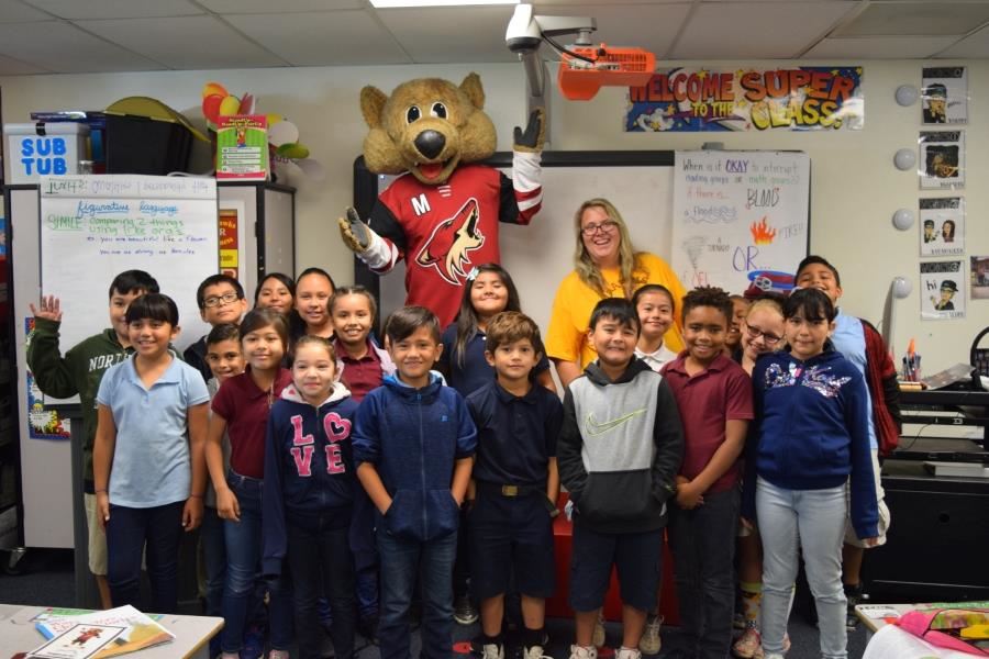 Harris students in a classroom.