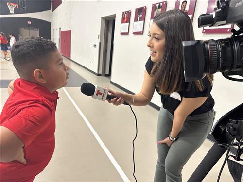Telemundo Reporter interview
